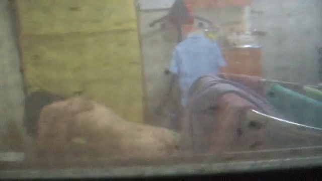 동거커플 숨 죽이며 감상