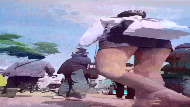 교복을 거의 똥꼬치마로 입는 슬렌더녀 업스